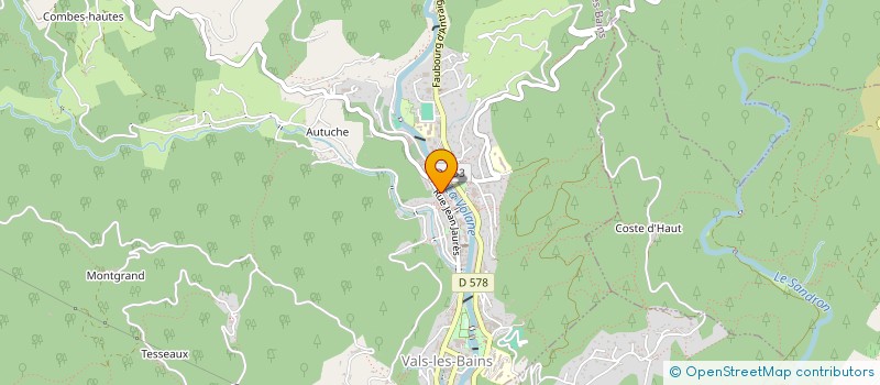 localisation de l'entreprise GAMONDES CHAUSSEUR à VALS-LES-BAINS