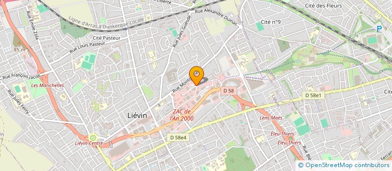 localisation de l'entreprise GAMONLIVE  LIEVIN