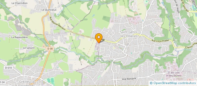 localisation de l'entreprise GAMPALOU  GREZIEU-LA-VARENNE