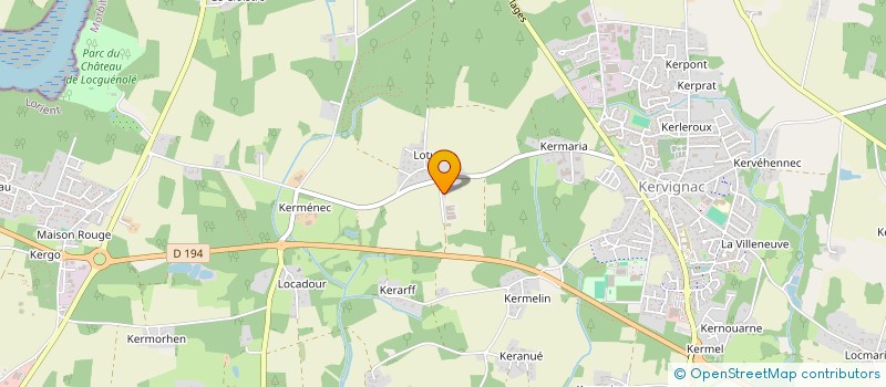 localisation de l'entreprise GAMS à KERVIGNAC