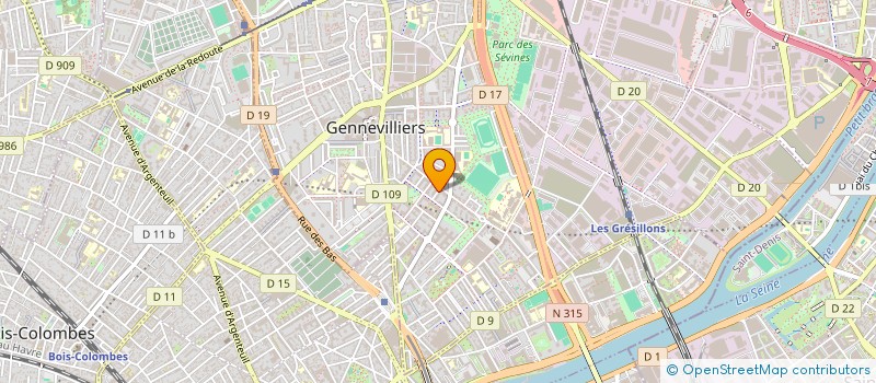 localisation de l'entreprise GAMSHOP à GENNEVILLIERS