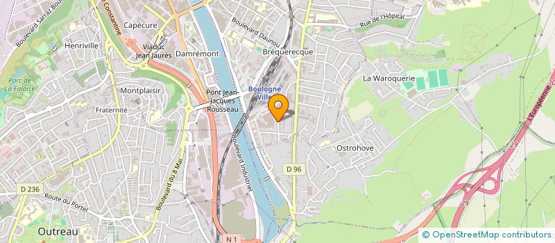 localisation de l'entreprise GAMYN à BOULOGNE-SUR-MER