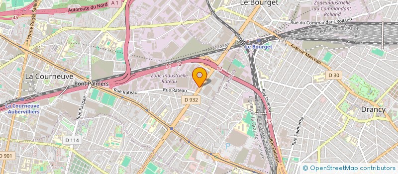 localisation de l'entreprise GAMZOO à LA COURNEUVE