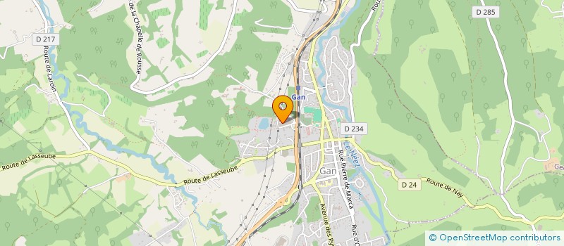 localisation de l'entreprise GAN AUTO CONTROLE  GAN