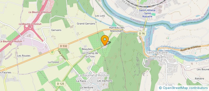 localisation de l'entreprise GAN'H  LA BAUME-D'HOSTUN