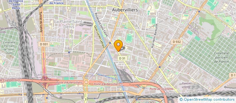 localisation de l'entreprise GANA à AUBERVILLIERS