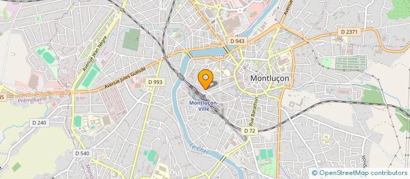 localisation de l'entreprise GANA à MONTLUCON