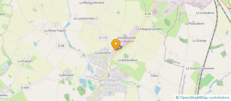 localisation de l'entreprise GANACHEAU PASCAL à SAINT-HILAIRE-DE-CLISSON