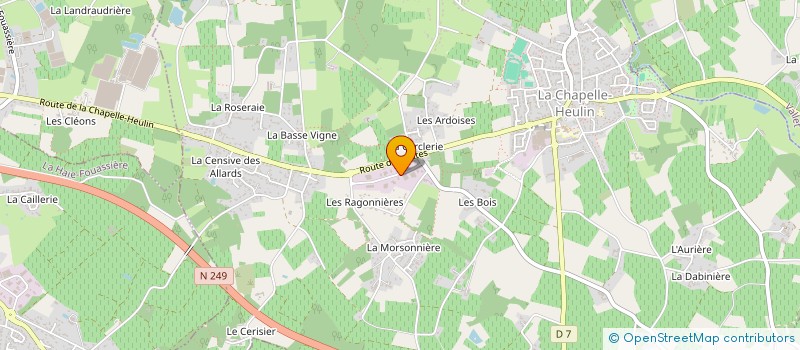 localisation de l'entreprise GANACHEAU SERRURERIE METALLERIE  LA CHAPELLE-HEULIN