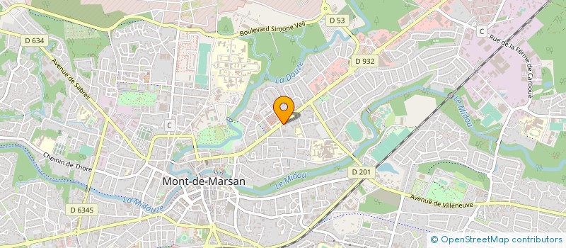 localisation de l'entreprise GANACHOU à MONT-DE-MARSAN