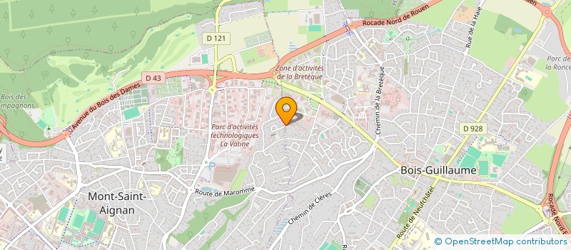 localisation de l'entreprise GANALESS  BOIS-GUILLAUME