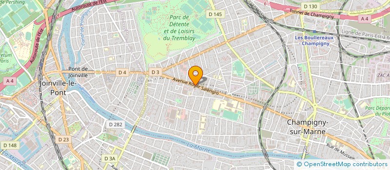 localisation de l'entreprise GANAM à CHAMPIGNY-SUR-MARNE