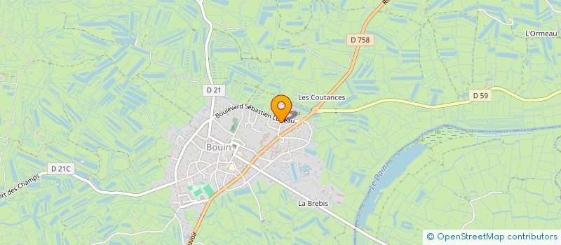 localisation de l'entreprise GANAM INVEST à BOUIN
