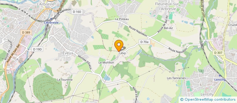 localisation de l'entreprise GANAMO  FLEURIEUX-SUR-L'ARBRESLE