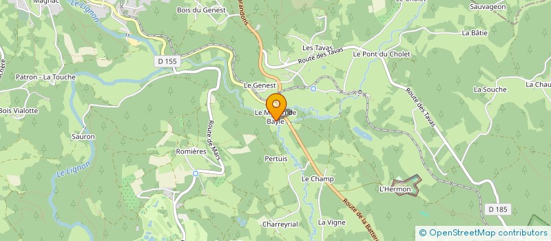 localisation de l'entreprise GANASSI DENIS  LE CHAMBON SUR LIGNON