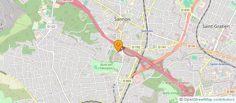 localisation de l'entreprise GANATHE à SANNOIS