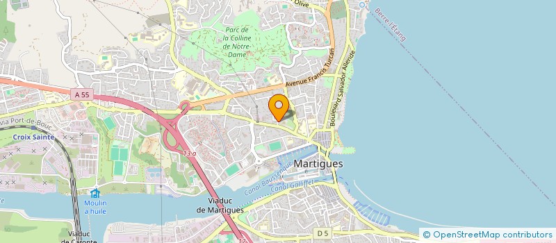 localisation de l'entreprise GANAYE IN LOGISTIQUE à MARTIGUES