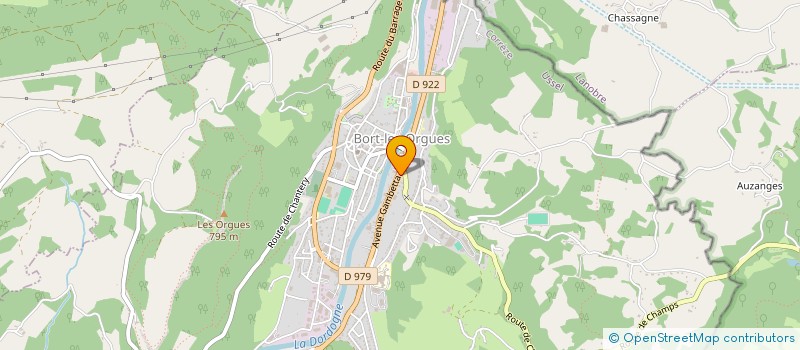 localisation de l'entreprise GANBOR à BORT-LES-ORGUES