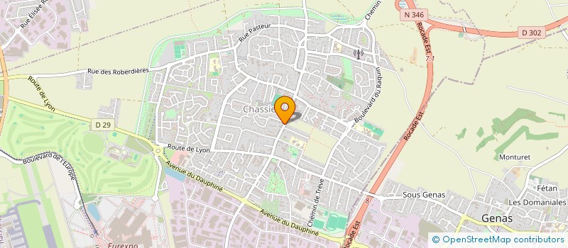 localisation de l'entreprise GANC.O  CHASSIEU