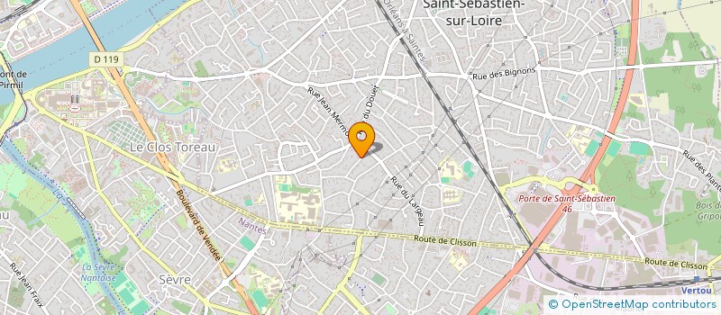localisation de l'entreprise GAND à SAINT-SEBASTIEN-SUR-LOIRE