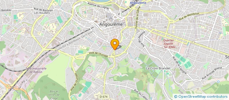localisation de l'entreprise GANDAL à ANGOULEME