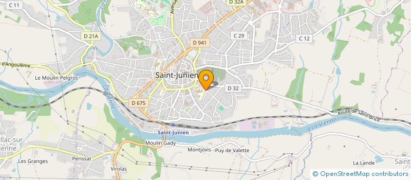localisation de l'entreprise GANDALF à SAINT-JUNIEN