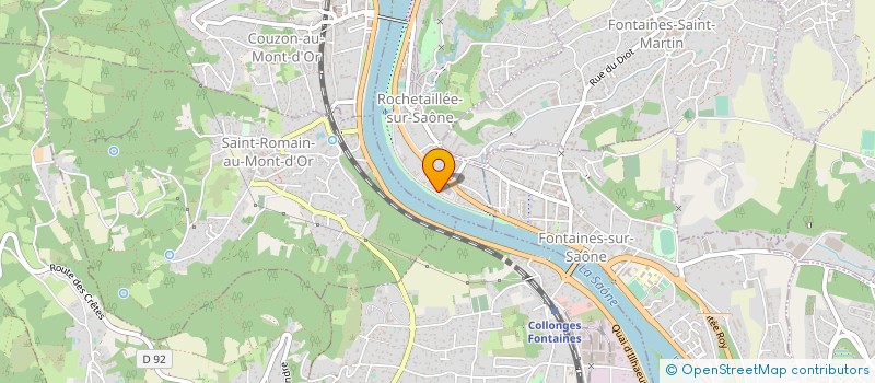 localisation de l'entreprise GANDELIN SA à ROCHETAILLEE-SUR-SAONE