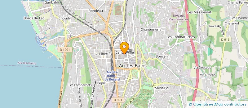 localisation de l'entreprise GANDET ASSOCIES à AIX-LES-BAINS