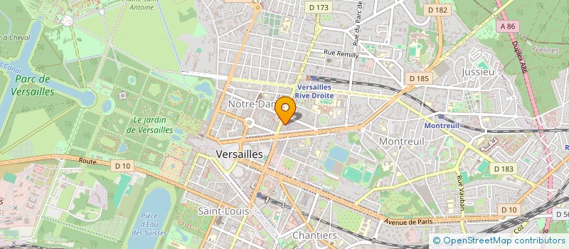 localisation de l'entreprise GANDHI 78 à VERSAILLES