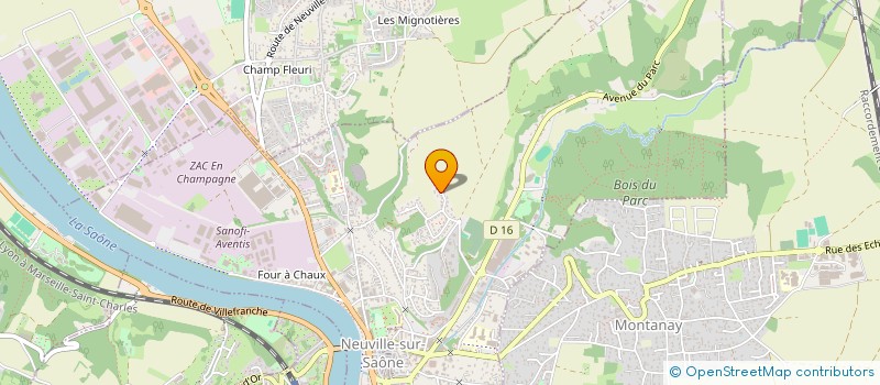 localisation de l'entreprise GANDI'S  NEUVILLE-SUR-SAONE