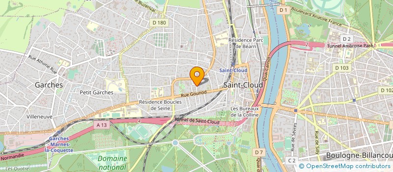localisation de l'entreprise GANDI TRUCK à SAINT-CLOUD