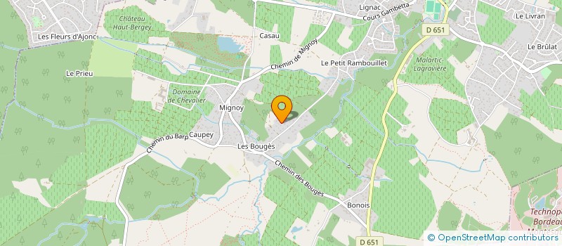 localisation de l'entreprise GANDIAYE-LEOGNAN (GANDLEO) à LEOGNAN