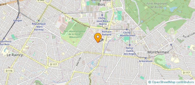 localisation de l'entreprise GANDILLOT à CLICHY-SOUS-BOIS