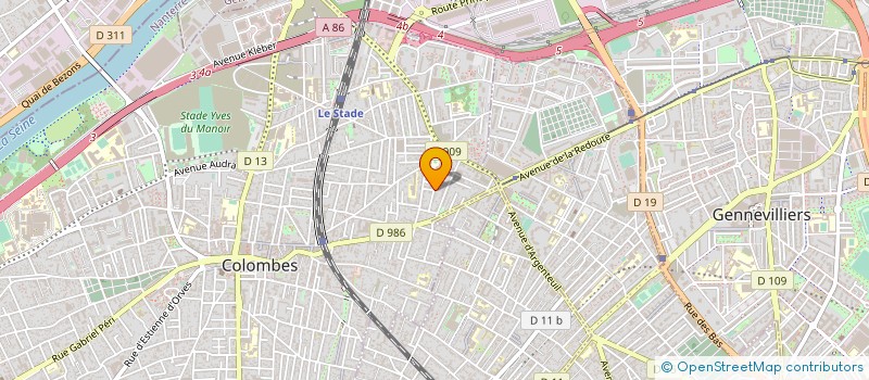 localisation de l'entreprise GANDIOL  COLOMBES
