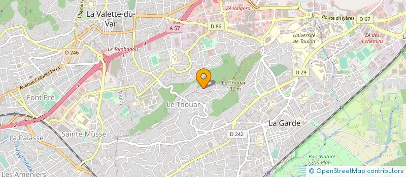 localisation de l'entreprise GANDOLFI CHARLES RENOVATION  LA VALETTE-DU-VAR