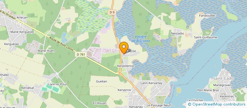 localisation de l'entreprise GANDON  PLOUHINEC