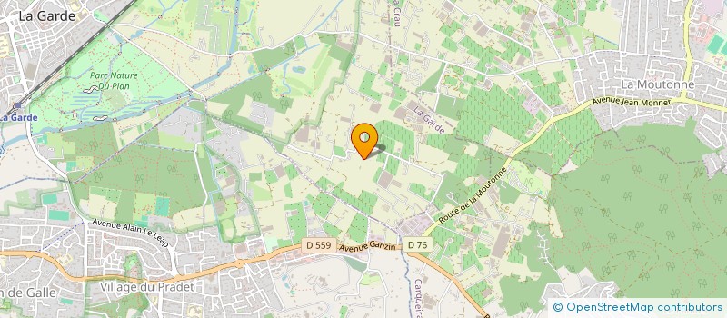 localisation de l'entreprise GANDON  LA GARDE