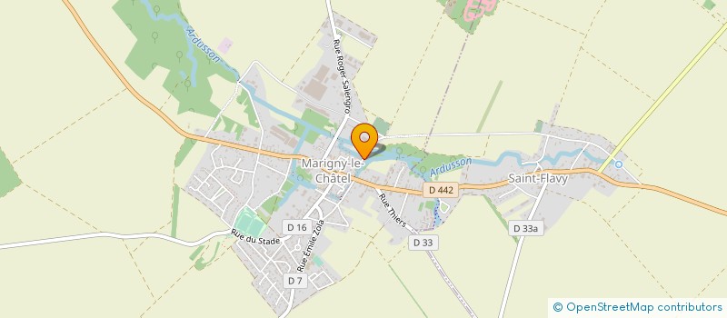 localisation de l'entreprise GANDON BIOGAZ à MARIGNY-LE-CHATEL