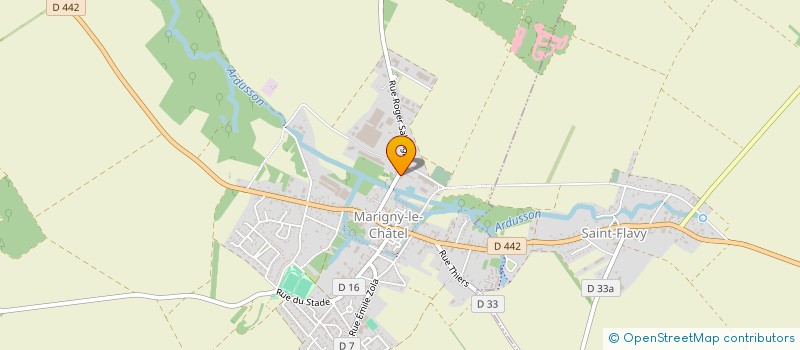 localisation de l'entreprise GANDON NICOLAS  MARIGNY-LE-CHATEL