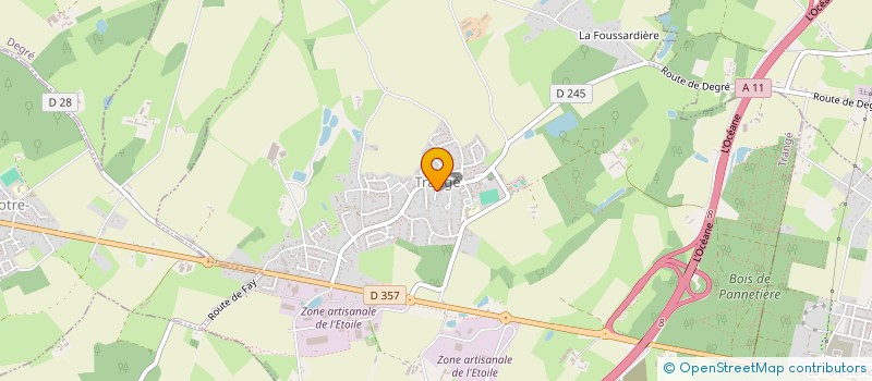 localisation de l'entreprise GANDOUR CORP.  TRANGE