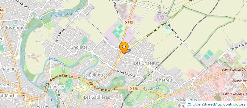 localisation de l'entreprise GANDREUIL à NIORT