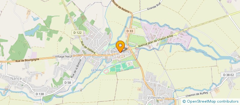 localisation de l'entreprise GANDROZ  BLETTERANS