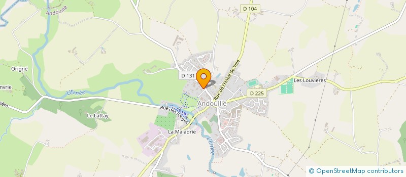 localisation de l'entreprise GANDUS FRANCE DISTRIBUTION  ANDOUILLE