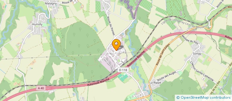 localisation de l'entreprise GANDY POMPES FUNEBRES MARBRERIE à VIRY