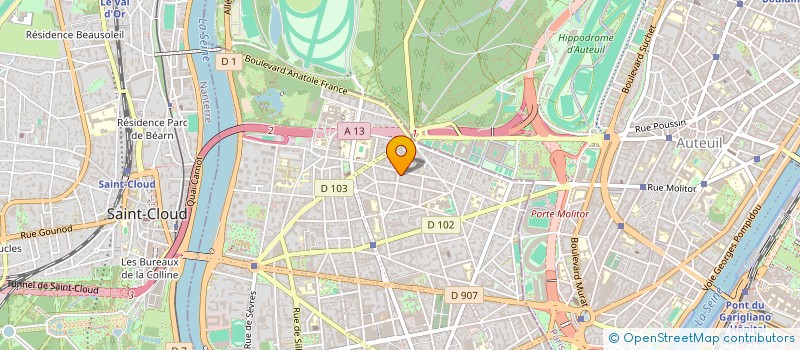 localisation de l'entreprise GANESA PRODUCTIONS à BOULOGNE-BILLANCOURT