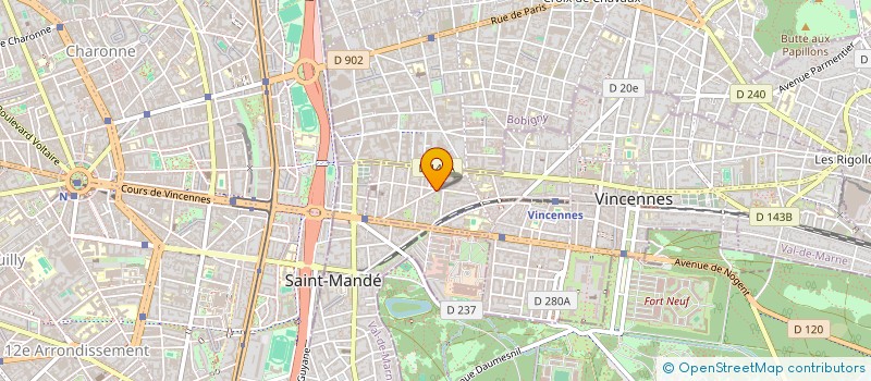 localisation de l'entreprise GANESH à VINCENNES