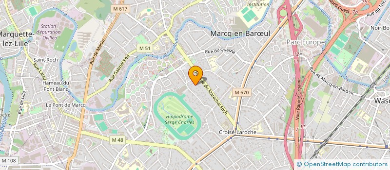 localisation de l'entreprise GANESH à MARCQ-EN-BARŒUL