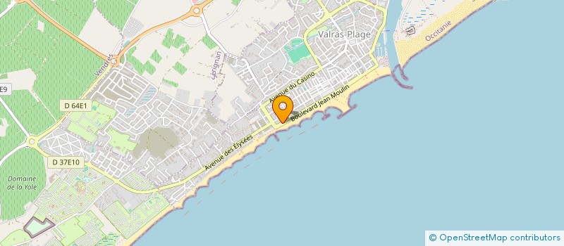 localisation de l'entreprise GANESH  VALRAS-PLAGE