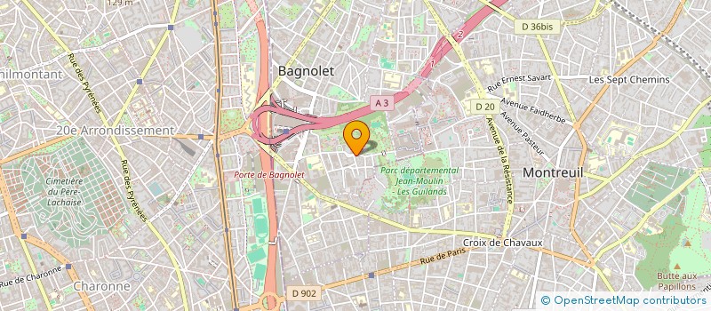 localisation de l'entreprise GANESHA à BAGNOLET