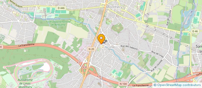 localisation de l'entreprise GANESHA  LINAS